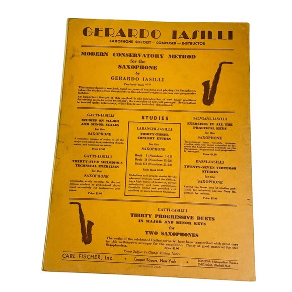 Fifty Exercises For Saxophone From Low Bb To F Above The Staff By A. Mayeur Vint - Picture 2 of 6